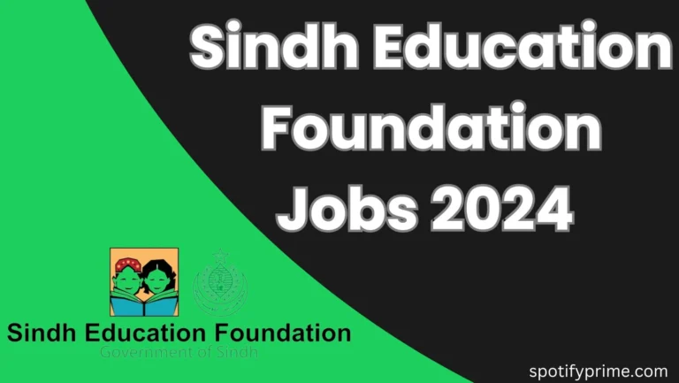 Sindh Education Foundation Jobs