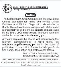  Sindh Healthcare Commission Jobs